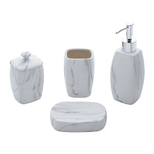 JG 4PC P/BANHEIRO DE CERÂMICA MARBLE
