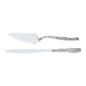 CJ.2 TALHERES P/BOLO NIQUELADO 27,8CM