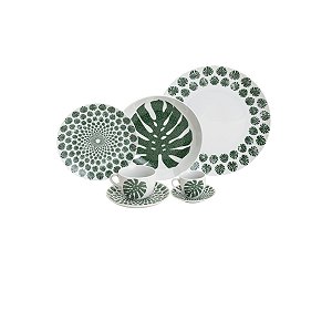 AP DE JANTAR 42 PCS DE PORCELANA SUPER WHITE COSTELA DE ADÃO