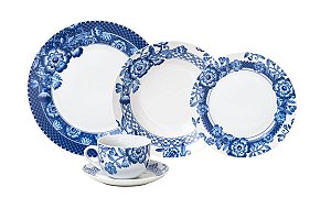 CJ 20 PC DE JANTAR DE PORCELANA SUPER WHITE SANTORINI