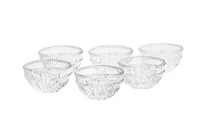 CJ 6 BOWLS DE CRISTAL ROYAL 12,5X7CM