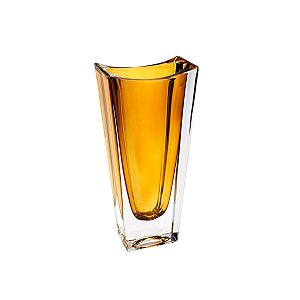 VASO DE CRISTAL ECOLÓGICO OKINAWA ÂMBAR 14X8X30cm