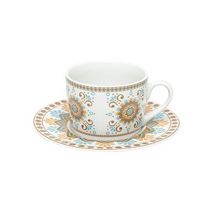 CJ 6 XÍCARAS DE PORCELANA P/CHÁ C/PIRES HYPE STYLE 200ml