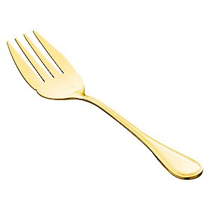 (UN) GARFO P/SERVIR PEIXE PVD DOURADO AVALON
