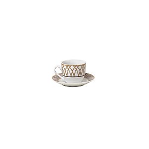 CJ 6 XÍCARAS P/CAFÉ DE PORCELANA C/PÍRES BAMBOO 90ML