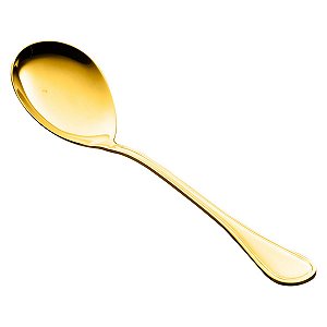 (UN) COLHER P/SALADA AVALON PVD DOURADO