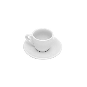 CJ 6 XÍCARAS P/CAFÉ C/PÍRES DE PORCELANA 80ML