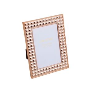 PORTA RETRATO DE AÇO DIAMOND ROSE GOLD 10x15cm
