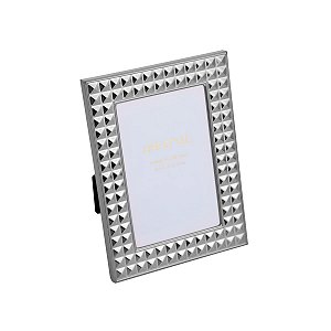 PORTA RETRATO DE AÇO DIAMOND PRATEADO 20x25cm