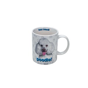 CANECA DE PORCELANA POODLE 330ML