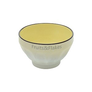 CJ 2 BOWLS DE PORCELANA ALLURE AMARELO 700ml
