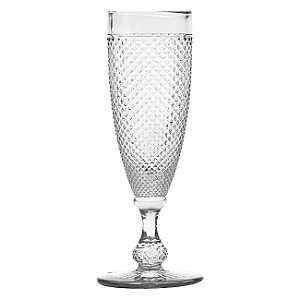JG. 6 TAÇAS DE CHAMPAGNE DE BICO DE JACA CLEAR 120ML