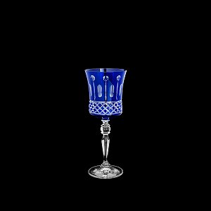 CJ 6 TAÇAS DE CRISTAL ECOLÓGICO LAPIDADO P/VINHO GRACE COBALT 250ml