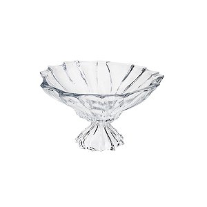 CENTRO DE MESA DE CRISTAL C/PÉ PARADISE 34X20,5CM