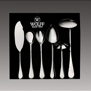JG 6PC TALHERES P/SERVIR DE AÇO INOX LUGANO
