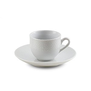 JG 6 XÍCARAS P/CAFÉ C/PIRES DE PORCELANA SUPER WHITE ANACAPR
