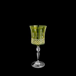 CJ 6 TAÇAS DE CRISTAL ECOLÓGICO LAPIDADO P/VINHO GRACE SAPHIRE 250ml
