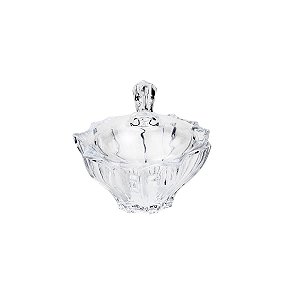 POTICHE DECORATIVO  DE CRISTAL C/TAMPA PARADISE 12X12CM