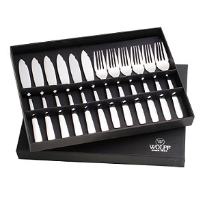 CJ 12PC P/PEIXE LONDON AÇO INOX