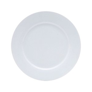 JG 6 PRATOS RASO DE PORCELANA SUPER WHITE PLAIN 27CM