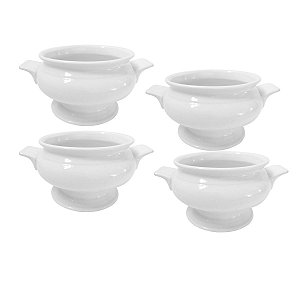 CJ 4 BOWLS DE PORCELANA P/SOPA TURIM 400ML