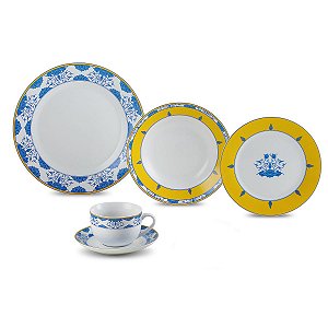 JG DE JANTAR DE PORCELANA SUPER WHITE AMALFI 20PC