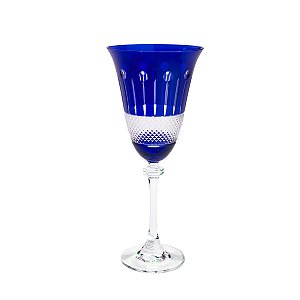 CJ 6 TAÇAS DE CRISTAL ECOLÓGICO P/CHAMPAGNE ALEXANDRA/ASIO COBALTO 250ml