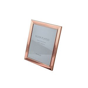 PORTA RETRATO DE AÇO LIFE ROSE GOLD 13X18