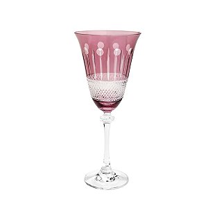CJ 6 TAÇAS DE CRISTAL ECOLÓGICO P/VINHO ALEXANDRA/ASIO AMETISTA 250ml