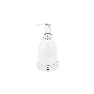 PORTA SABONETE LÍQUIDO DE AÇO INOX ESMALTADO 9X18CM