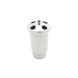 PORTA ESCOVA DE DENTES DE AÇO INOX ESMALTADO 9X14,5CM