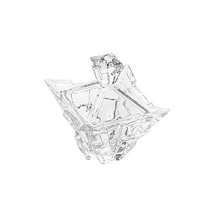 BOMBONIERE DE CRISTAL C/TAMPA BARI 11,5X12,5CM
