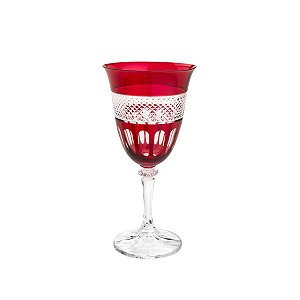 CJ 6 TAÇAS DE CRISTAL ECOLÓGICO P/VINHO TINTO KLEOPATRA/BRANTA RUBI 290ml