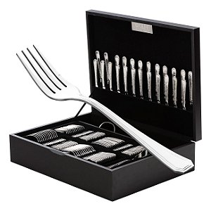 FAQUEIRO 102 PCS DE AÇO INOX S/ESTOJO DE MADEIRA PALACE