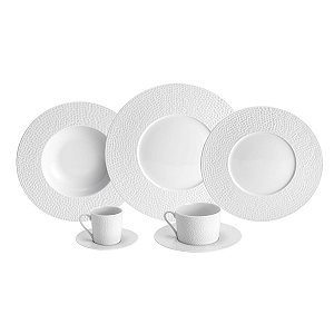 CJ. JANTAR DE PORCELANA 42 PEÇAS LIMOGES MARTELLO