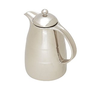 GARRAFA TÉRMICA DE PORCELANA CLASSIC LINE PRATA 20cm 700ml