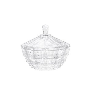 BOMBONIERE DE CRISTAL C/TAMPA MAURICIUS 12X11CM