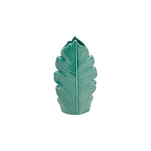 VASO DE PORCELANA HELICONIA VERDE 9,1X5,1X16,5cm
