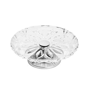 PRATO P/BOLO DE AÇO INOX LOUISE 31CM