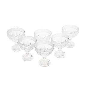 CJ 6 TAÇAS DE CRISTAL ROYAL FOSCO 12X14CM