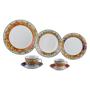 JG DE JANTAR DE PORCELANA SUPER WHITE BAEZA 42PC