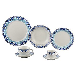JG DE JANTAR DE PORCELANA SUPER WHITE PERCA 42PC