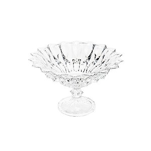 FRUTEIRA DE CRISTAL ECOLÓGICO C/PÉ FORTUNE 33,5X21CM