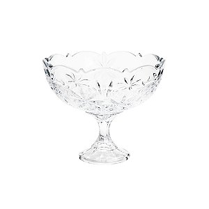 FRUTEIRA C/PÉ DE CRISTAL ECOLÓGICO PERSEUS 22CM