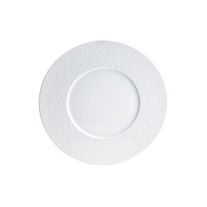 JG 6 PRATOS RASOS DE PORCELANA LIMOGES ZEN FLEUR DES NEIGES