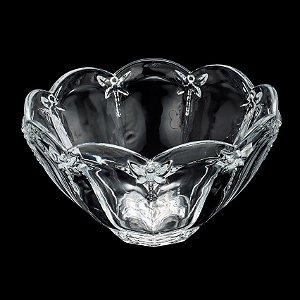 CENTRO DE MESA DE CRISTAL BORBOLETA 28X17CM