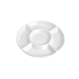 PETISQUEIRA DE PORCELANA BRANCA 30,5cm