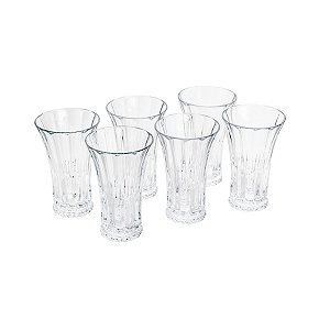 CJ 6 COPOS HIGHBALL DE CRISTAL ECOLÓGICO WELINGTON 340ML