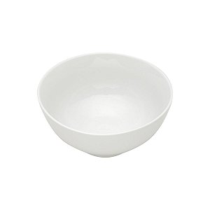 BOWL DE PORCELANA LISO BRANCO 20X9,5cm
