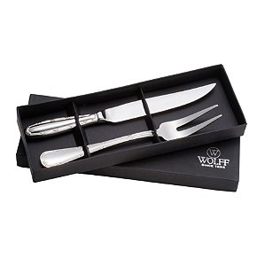 JG 2PC GARFO E FACA TRINCHANTE DE AÇO INOX CROISÉ